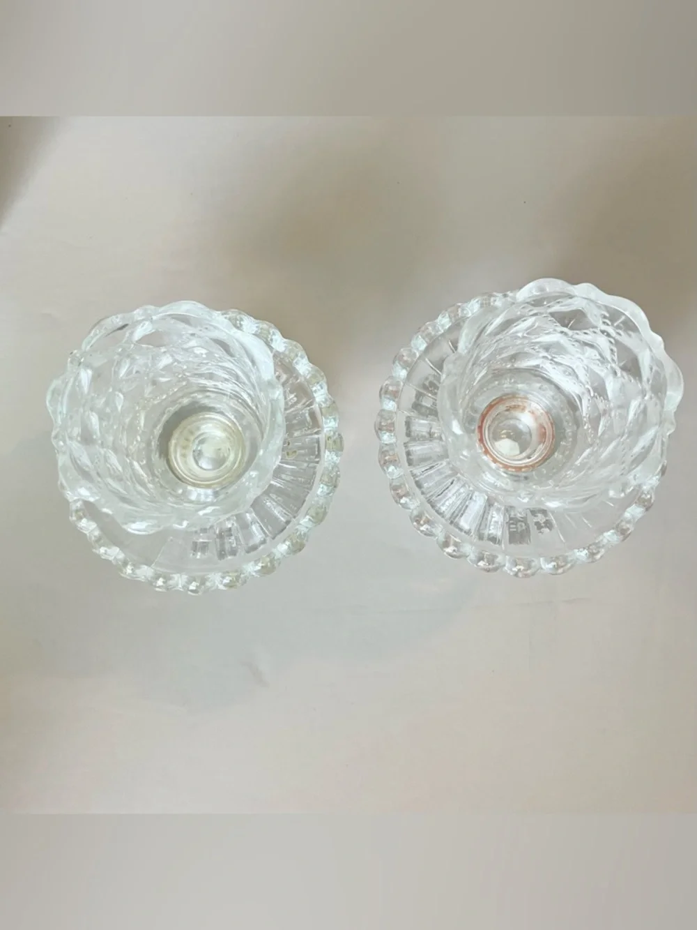 PartyLite Quilted Crystal Pair Votive Candle Holders in Original Box Collectible - Picture 4 of 9